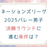 [ﾈｰｼｮﾝｽﾞﾘｰｸﾞ2025ﾊﾞﾚｰ男子]決勝ﾗｳﾝﾄﾞに進む条件は？